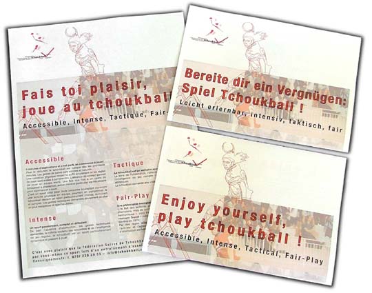 Tchoukball Informationsbroschüre