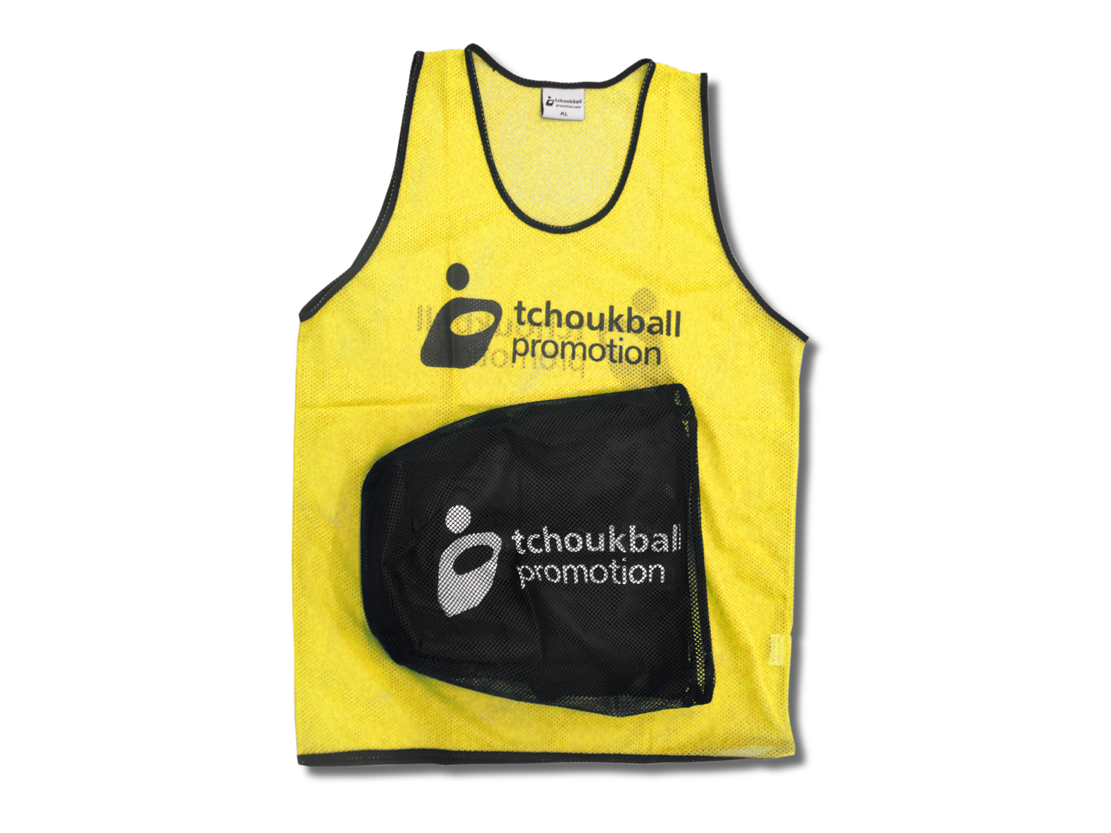 Lot de 10 chasubles "special tchoukball" + filet