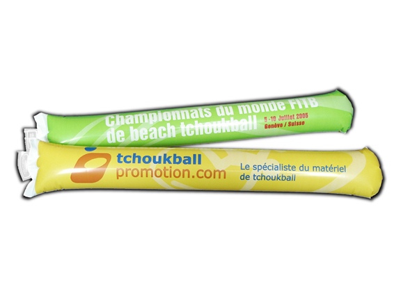 Tchoukball Gummi-Klatschstangen zum Aufblasen (Cheer Sticks)